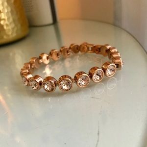Beautiful rose gold Swarovski crystal bracelet!